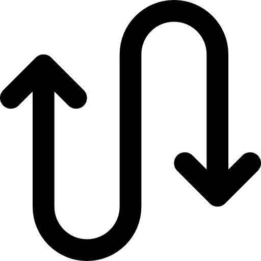 Curved arrows